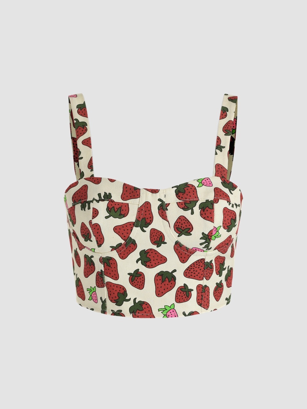 Cider Strawberry Corset Top